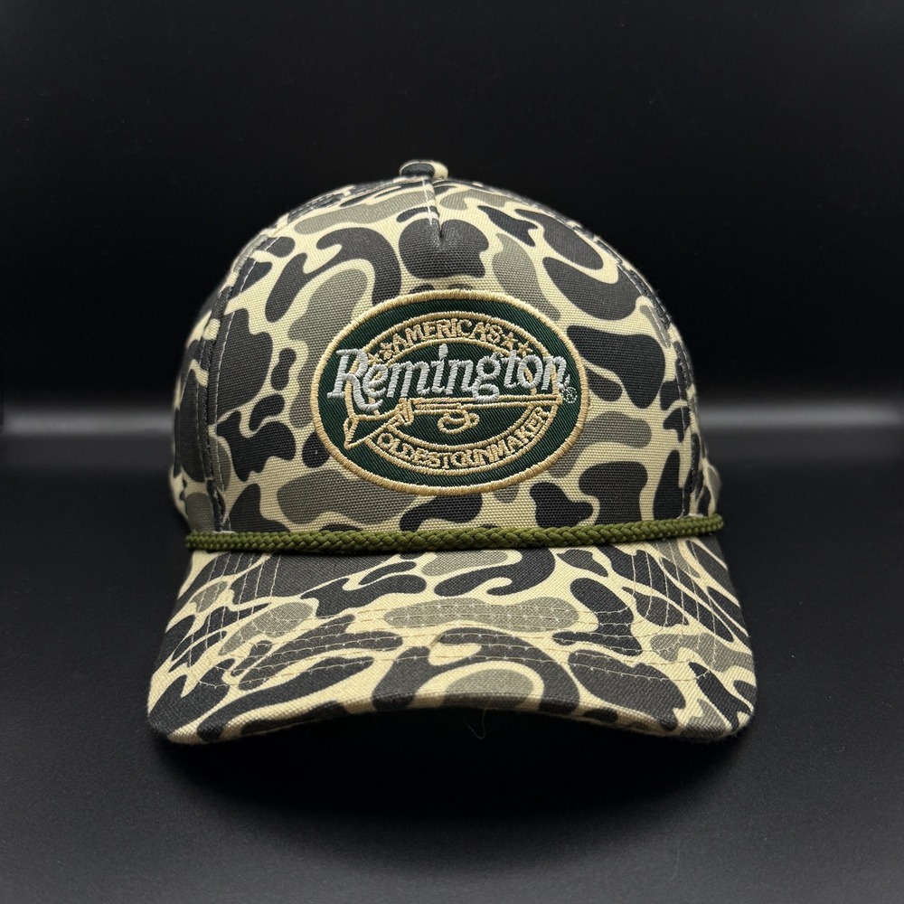 Remington Duck Camo Snapback Hat Mens‎ Rope Brim Hunting Fishing Camouflage Cap